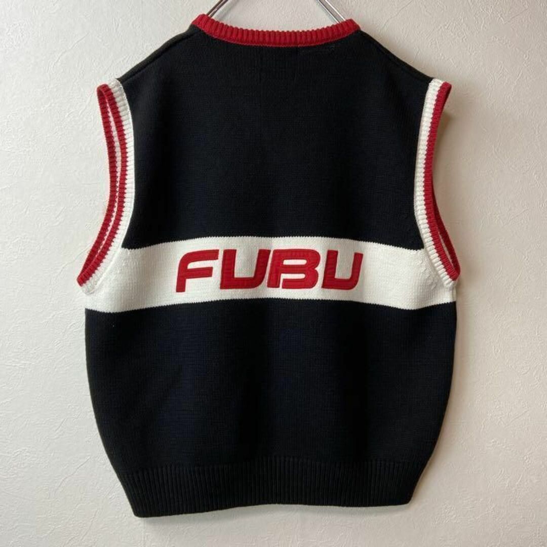 FUBU - 【希少コラボ】X-LARGE FUBU ニットベスト古着ワンポイント刺繍