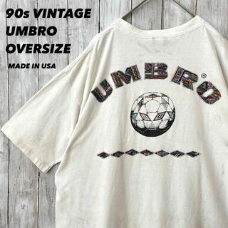 アンブロ(UMBRO)の90sヴィンテージUSA製古着UMBROバックプリントTシャツ　サイズXL 夏物(Tシャツ/カットソー(半袖/袖なし))