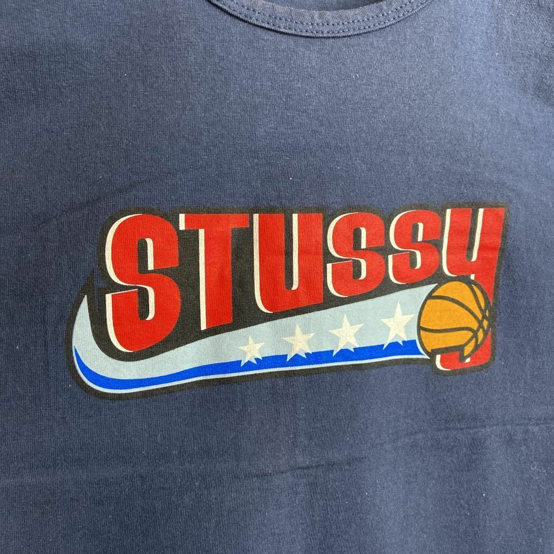 STUSSY - 【usa製、バスケットボール◎】stussyタンクトップ古着