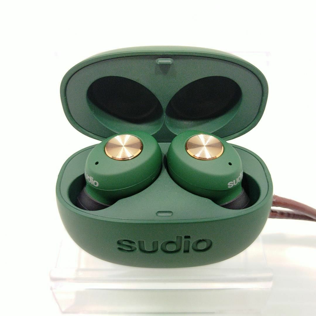 美品 Sudio 完全ワイヤレスイヤフォン TOLV Green SD-0045