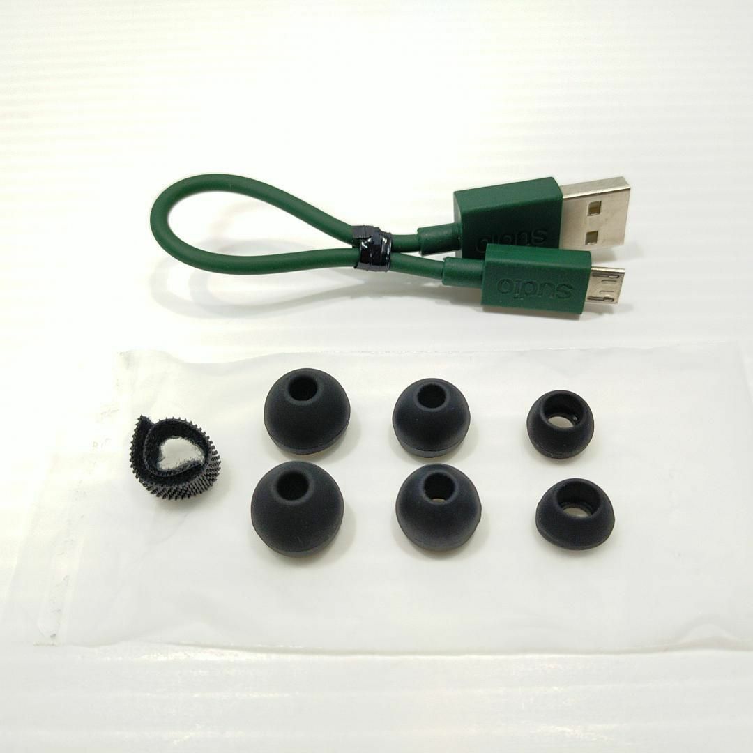 美品 Sudio 完全ワイヤレスイヤフォン TOLV Green SD-0045