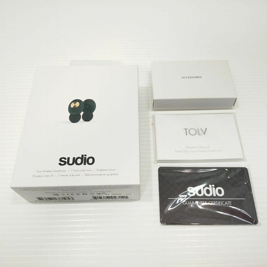 美品 Sudio 完全ワイヤレスイヤフォン TOLV Green SD-0045