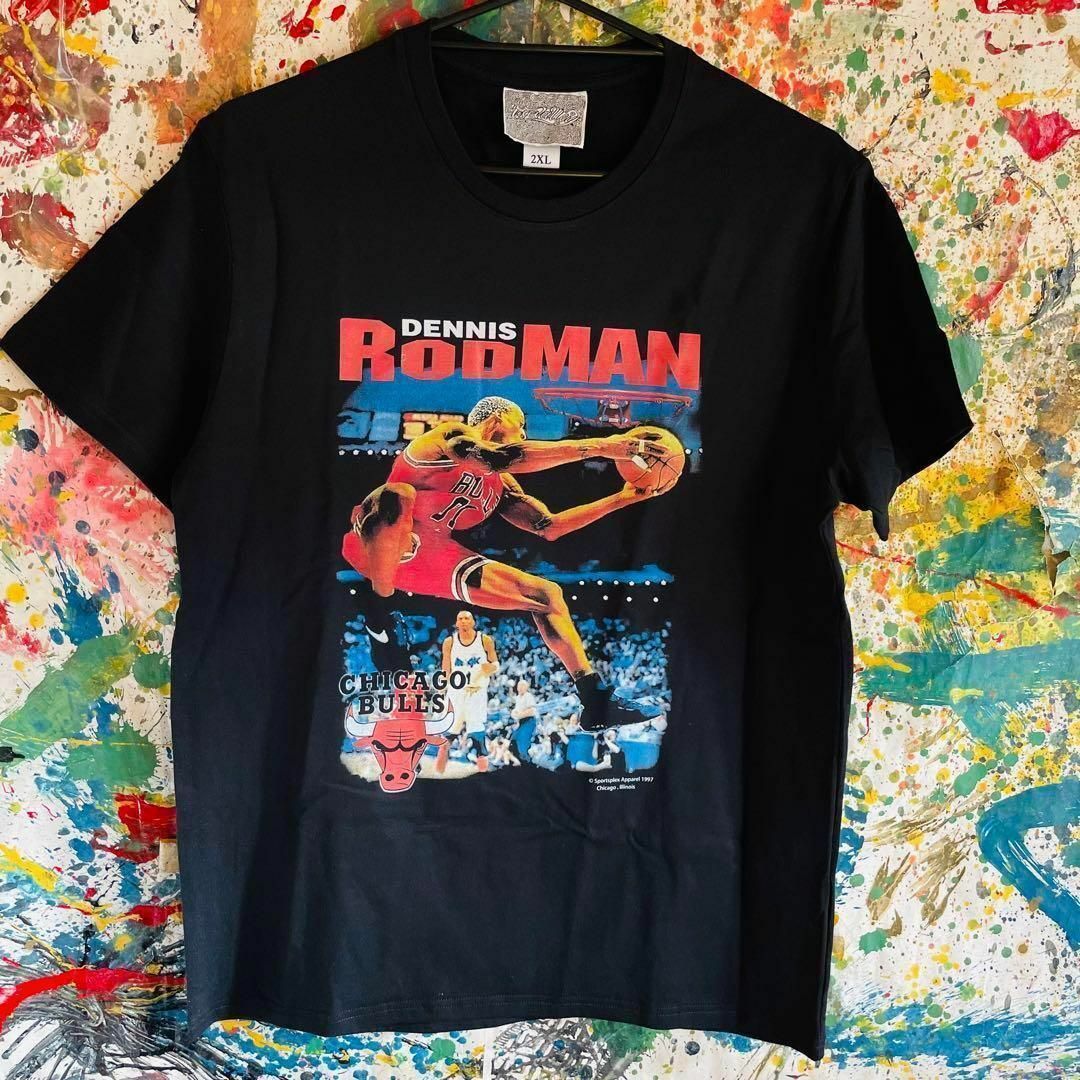 デニス ロッドマン NBA BULLS シカゴ ブルズ Tシャツ 半袖 メンズ