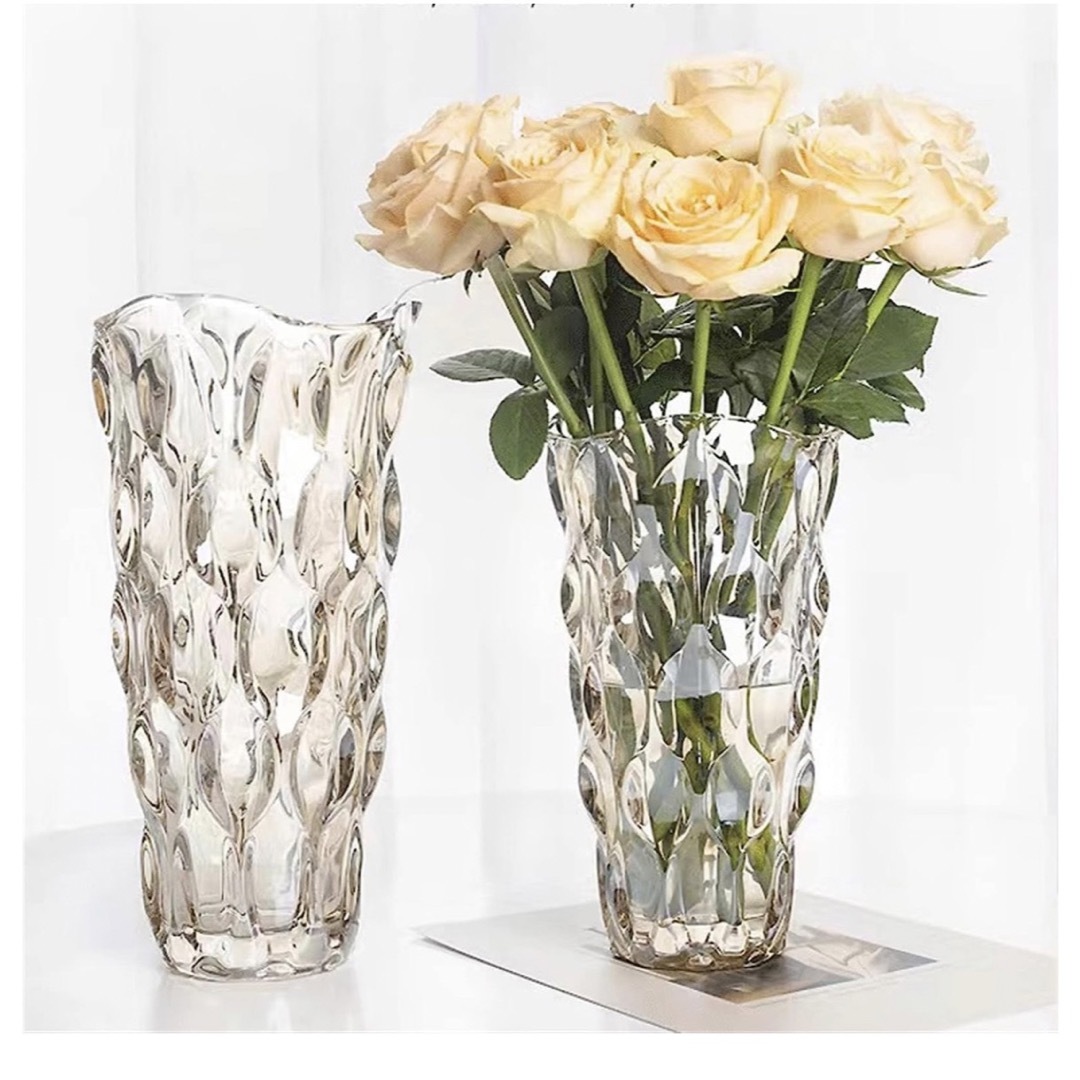 ❤️残り1点❤️ 花瓶　ガラス　透明　ガラス花瓶　フラワーベース
