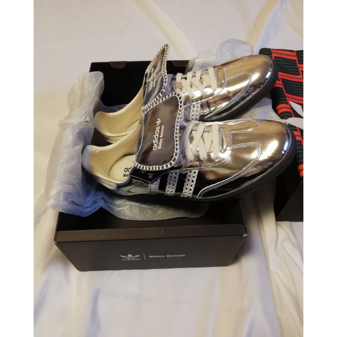 adidas - 新品 箱付きWales bonner × adidas samba silverの通販 adidas - 新品 箱付きWales bonner × adidas samba silverの通販
