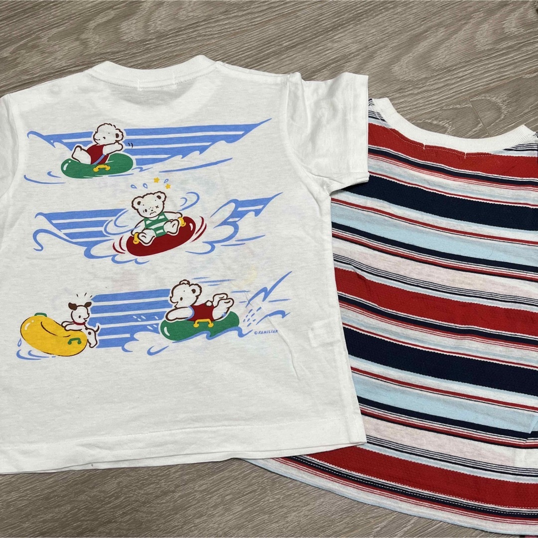 familiar(ファミリア)の美品　ファミリア  おはなしTシャツ　タンクトップ　90 キッズ/ベビー/マタニティのキッズ服男の子用(90cm~)(Tシャツ/カットソー)の商品写真