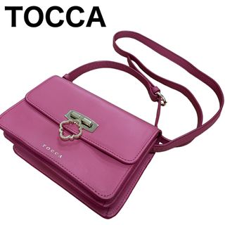 トッカ(TOCCA)のTOCCA ミニショルダーバッグ　ポシェット　クローバー　ゴールド金具　斜め掛け(ショルダーバッグ)