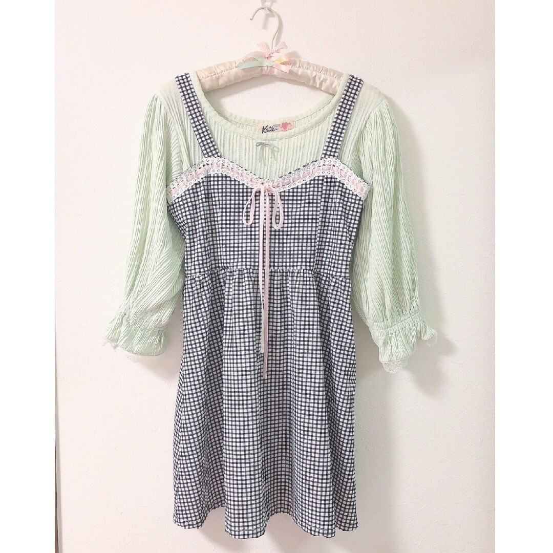 Katie♡under pretties puff tee ミントクリーム 5