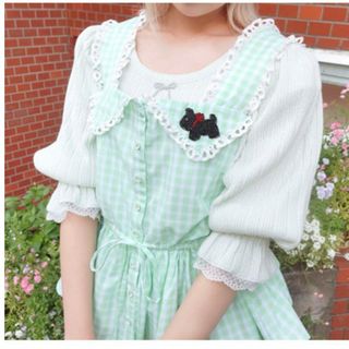 Katie♡under pretties puff tee ミントクリーム