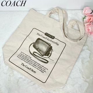 コーチ(COACH)の美品 COACH コーチ トート エコバッグ(トートバッグ)