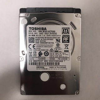 トウシバ(東芝)の東芝 TOSHIBA MQ01ACF050 500GB(PCパーツ)