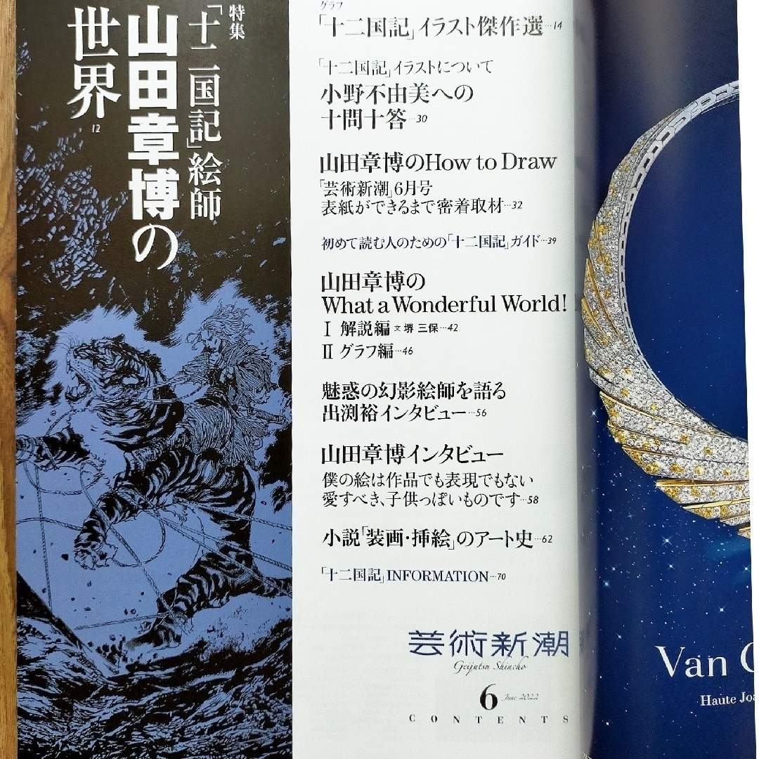 新潮社(シンチョウシャ)の芸術新潮 雑誌 山田章博 十二国記 イラスト エンタメ/ホビーの雑誌(文芸)の商品写真