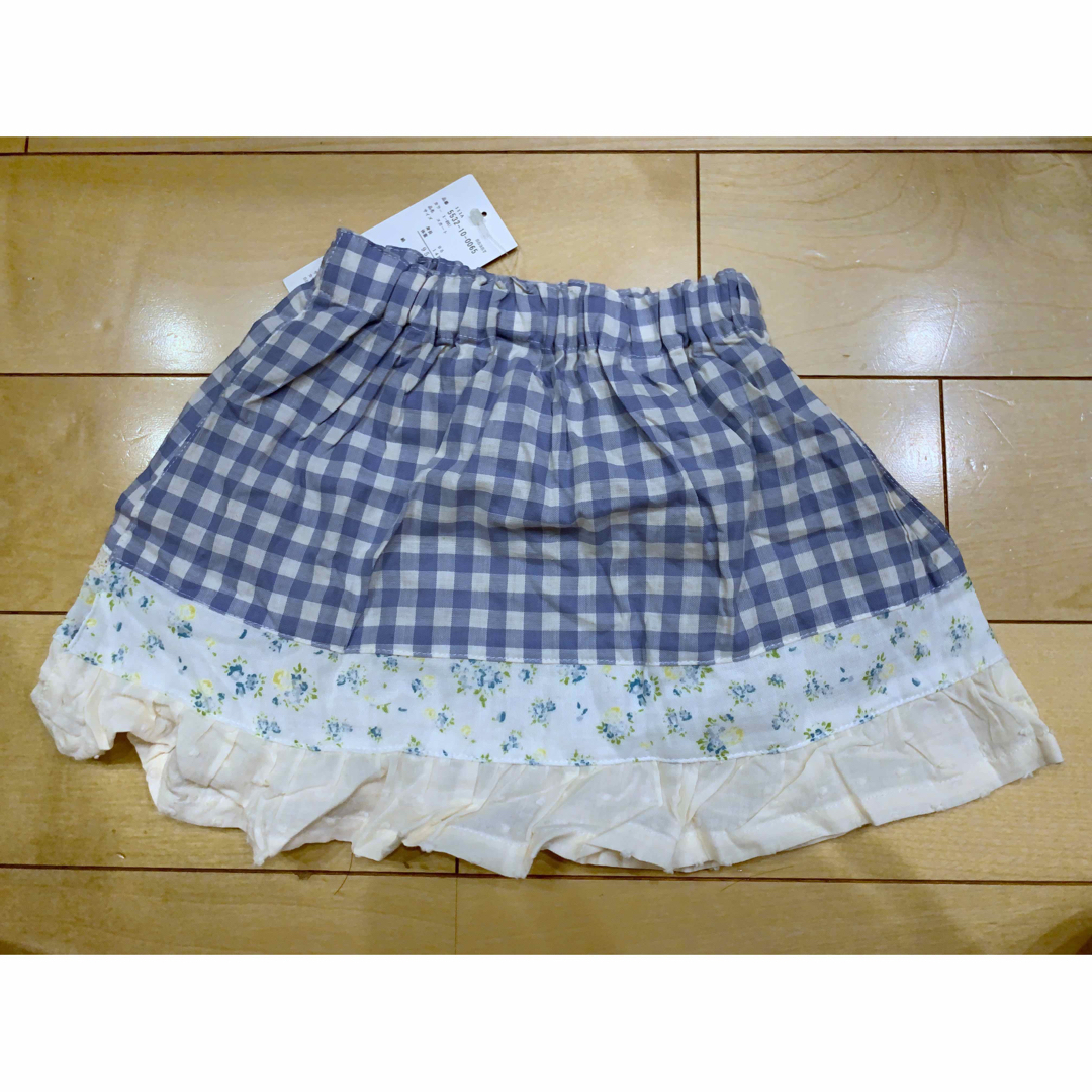 Biquette(ビケット)のビケット　スカート  新品未使用　95 チェック　 キッズ/ベビー/マタニティのキッズ服女の子用(90cm~)(スカート)の商品写真