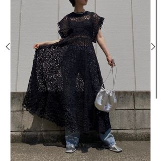 Ameri VINTAGE - MEDI 2WAY FLARE CHEMICAL LACE DRESSの ...