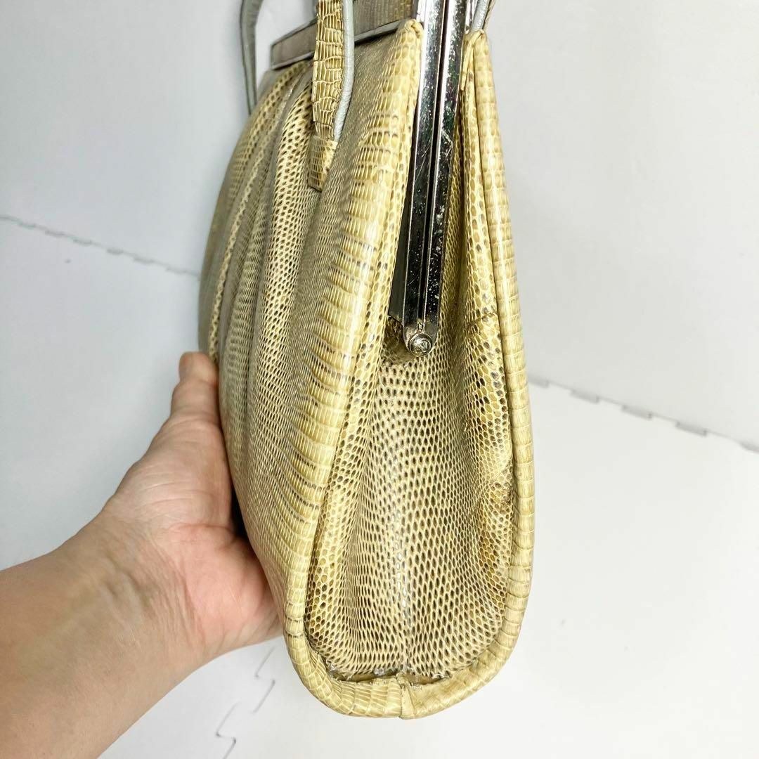 ヴィンテージ極美品】リザードレザー 昭和レトロ高級品 ハンドバッグ