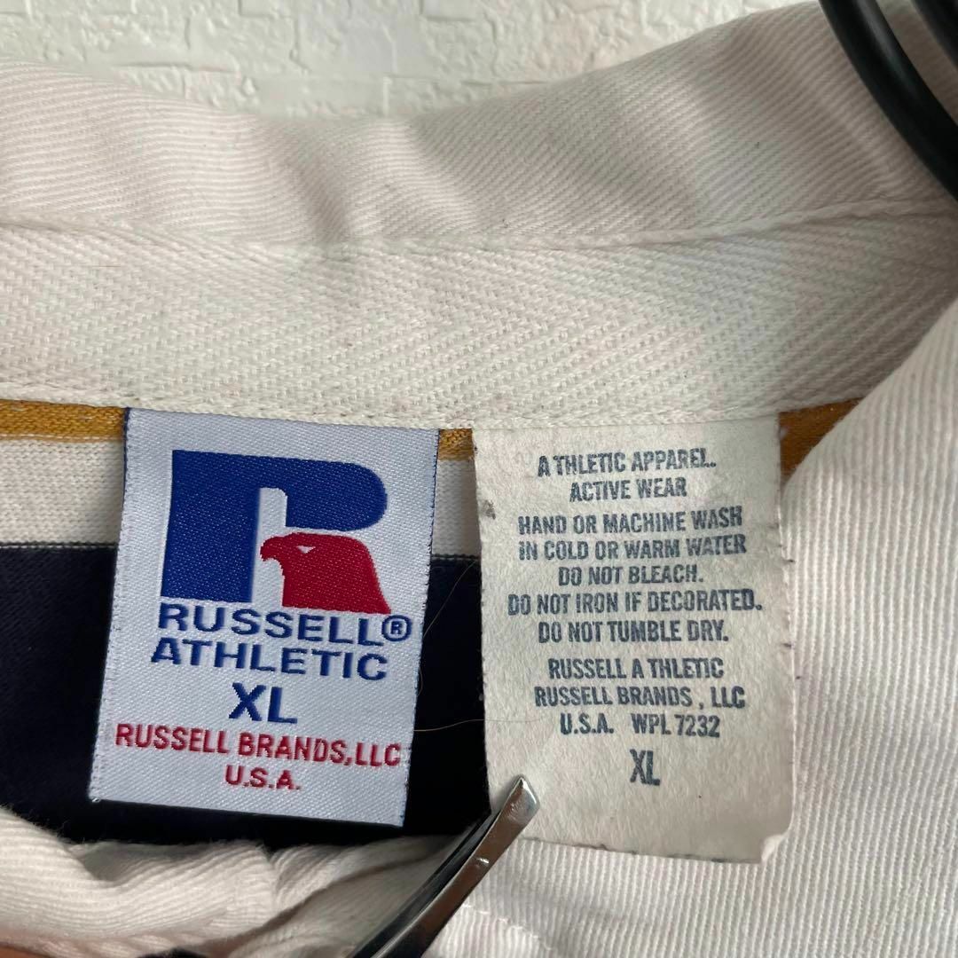 ★美品★ラッセル russell★ブルゾン ナイロンジャケット L★刺繍ロゴ