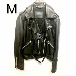 美品　allsaints オールセインツ　ダブルライダースジャケット　ブラック