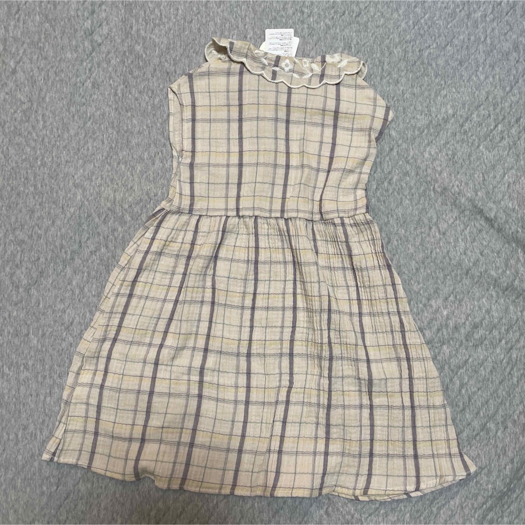 テータテート　tete a tete ワンピース 110 チェック【新品】 キッズ/ベビー/マタニティのキッズ服女の子用(90cm~)(ワンピース)の商品写真