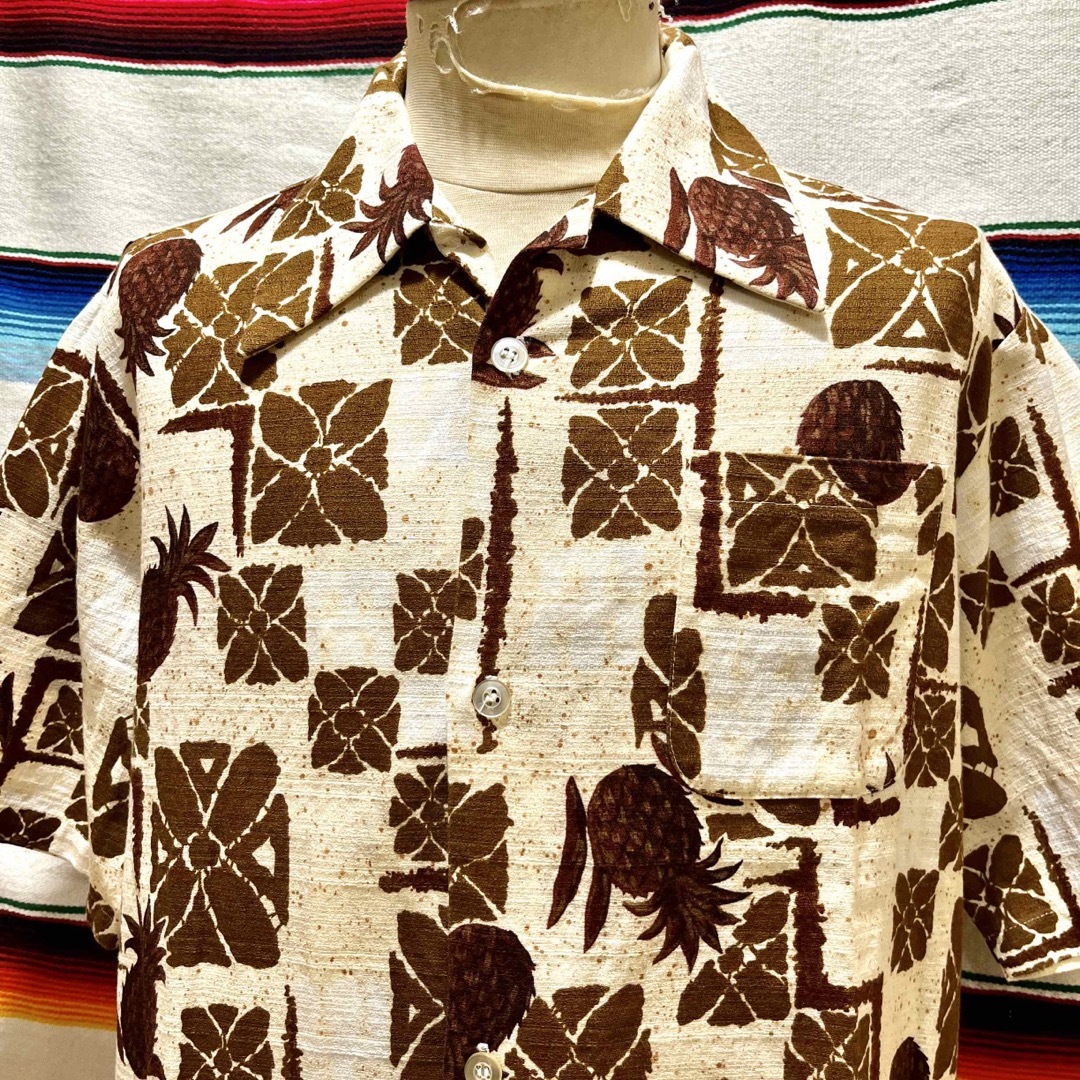 McGREGOR(マックレガー)の70’s 80’s McGREGOR パイナップル柄 ハワイアンシャツ メンズのトップス(シャツ)の商品写真