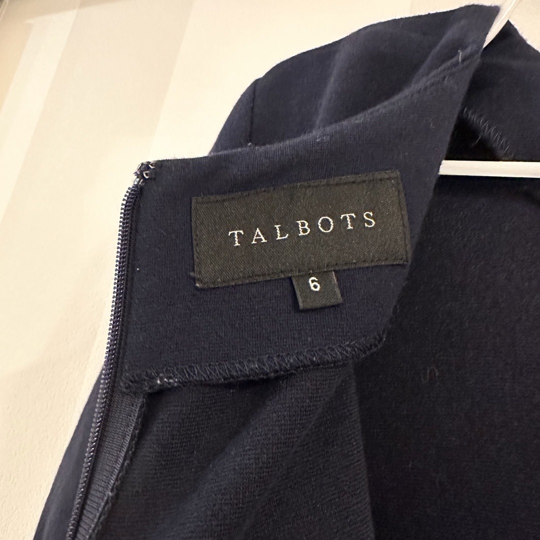 TALBOTS(タルボット)のTALBOTS ワンピース　半袖　ストライプ レディースのワンピース(ミニワンピース)の商品写真