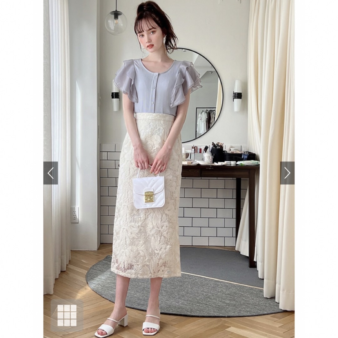 新品タグ付き レースタイトスカート