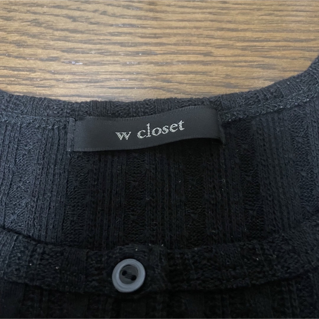 w closet(ダブルクローゼット)のw closet 半袖 ブラウス カットソー トップス レディースのトップス(シャツ/ブラウス(半袖/袖なし))の商品写真