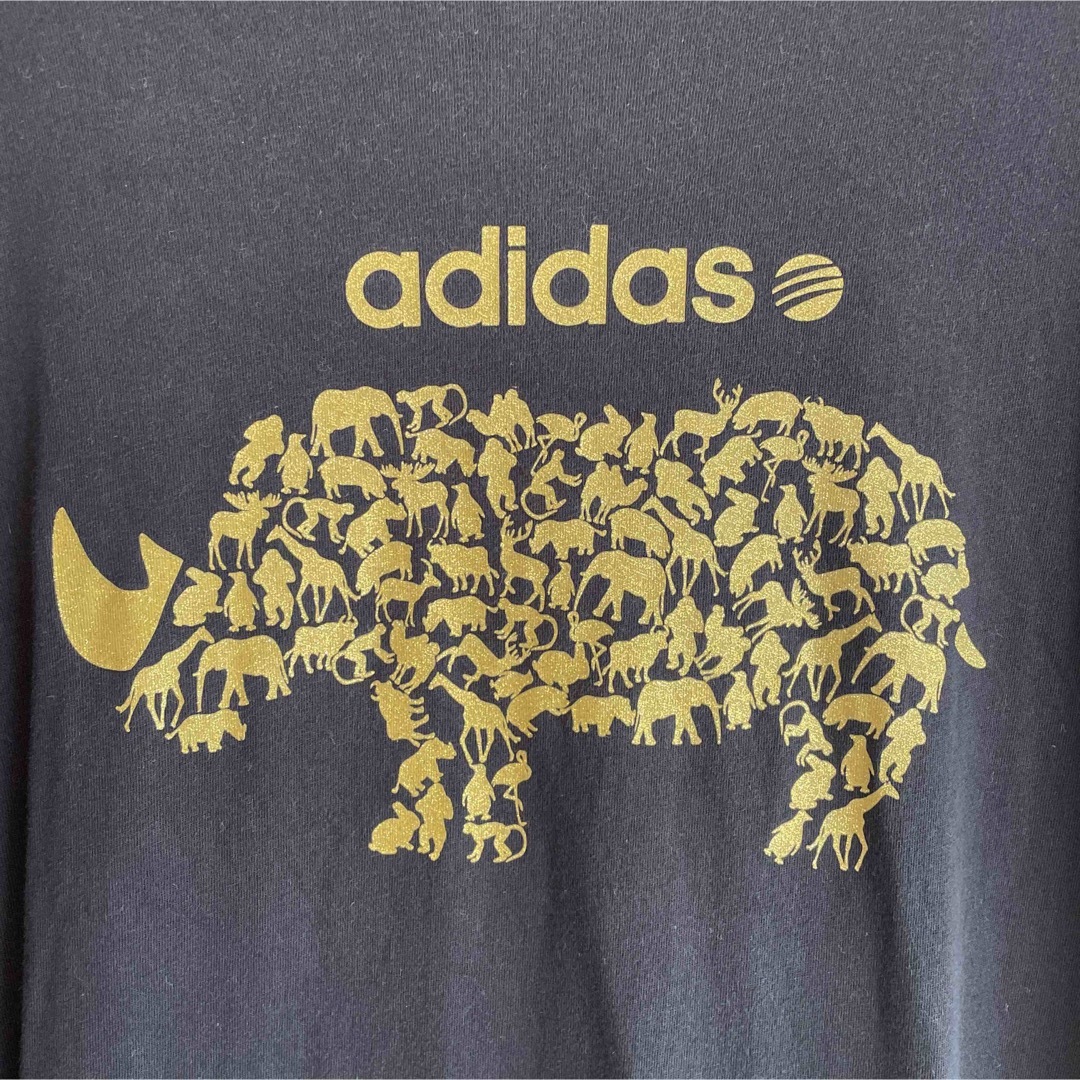 adidas(アディダス)のadidasラメTシャツ レディースのトップス(Tシャツ(半袖/袖なし))の商品写真