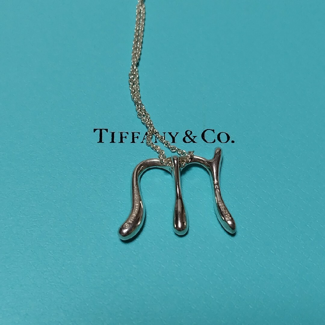 Tiffany & Co.(ティファニー)のTIFFANY sv925 イニシャル M ネックレス ロングチェーン 76cm レディースのアクセサリー(ネックレス)の商品写真