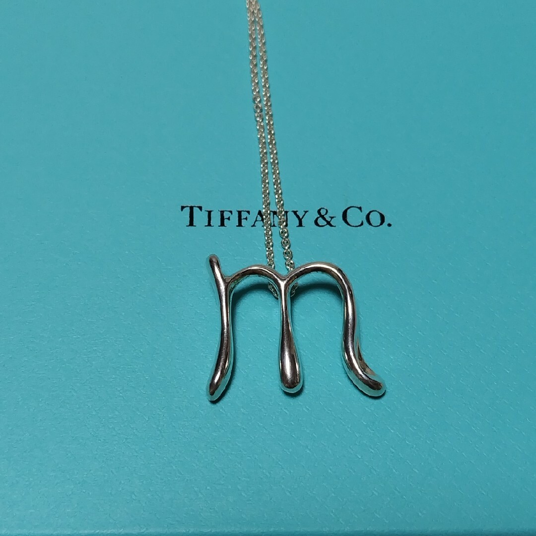 TIFFANY sv925 イニシャル M ネックレス ロングチェーン 76cm