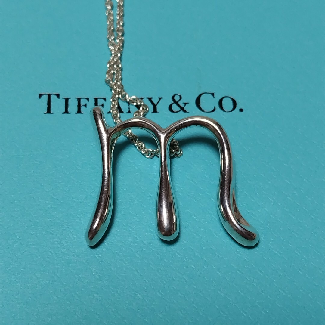 Tiffany & Co. - TIFFANY sv925 イニシャル M ネックレス ロング