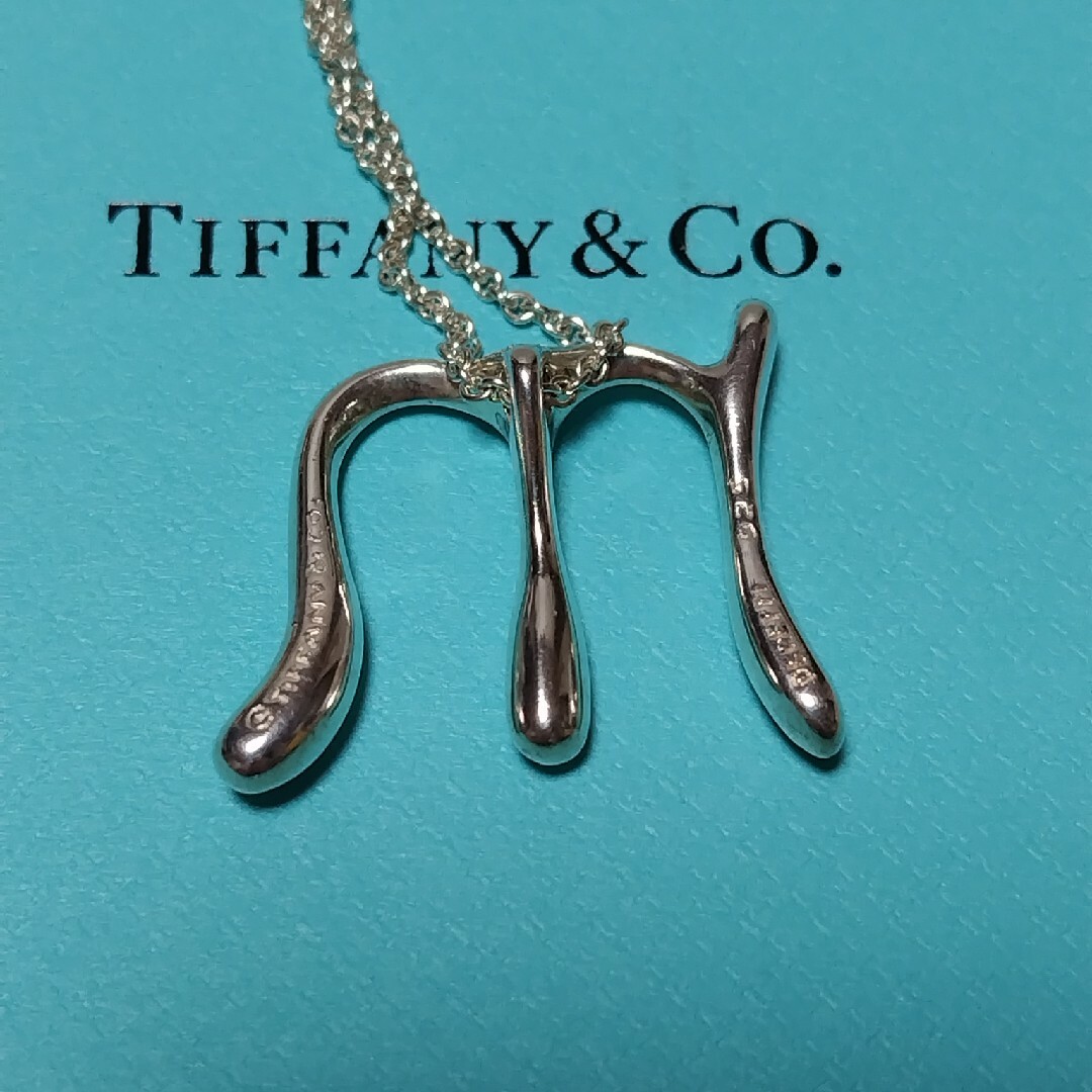 Tiffany & Co.(ティファニー)のTIFFANY sv925 イニシャル M ネックレス ロングチェーン 76cm レディースのアクセサリー(ネックレス)の商品写真