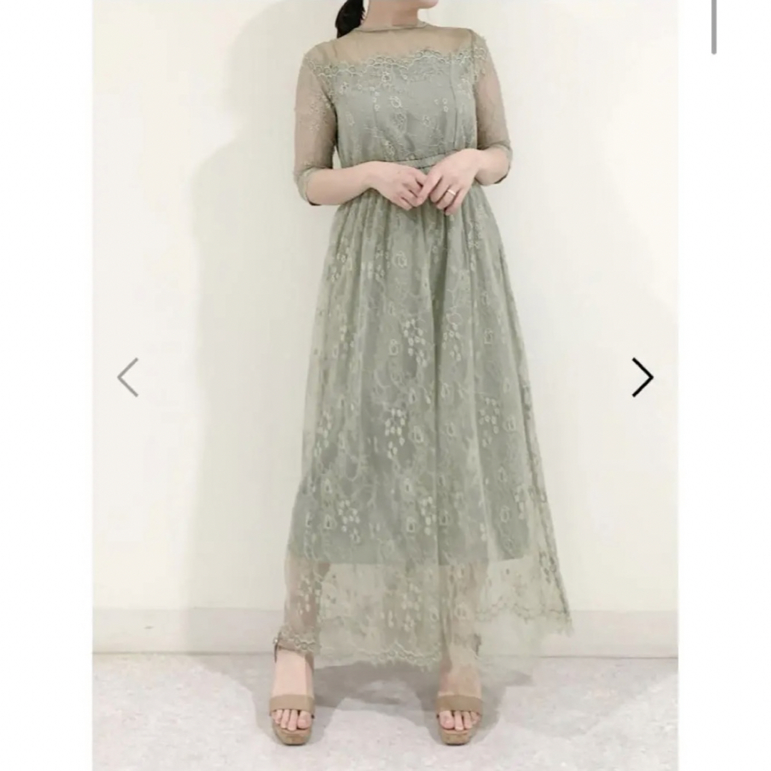 美品 snidel スカラレースロングドレス | inmarco.ae