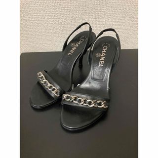 シャネル(CHANEL)のCHANEL チェーン バックストラップ サンダル 341/2 シャネル(サンダル)