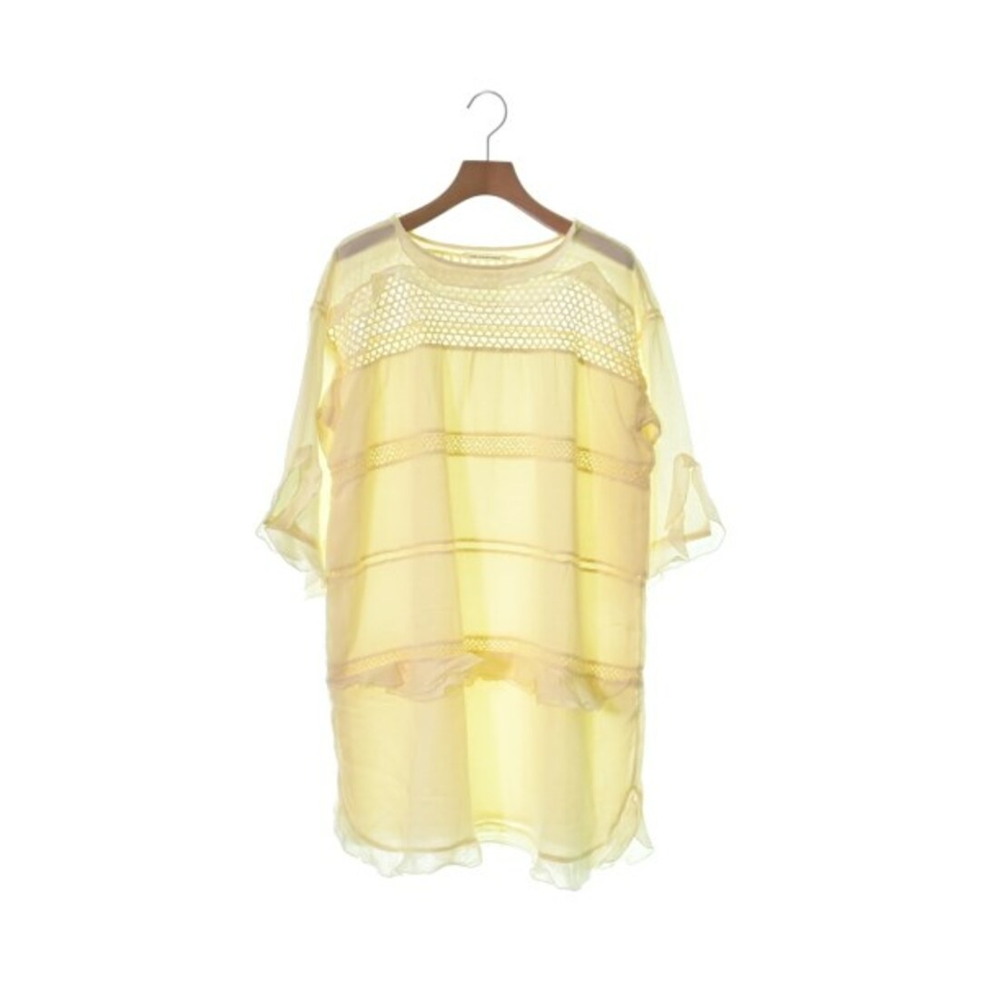 ISABEL MARANT ETOILE ワンピース 36(XS位) 黄系 新品 55%OFF Isabel Marant Étoile フリル ワンピース