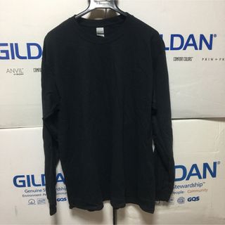 ギルタン(GILDAN)のGILDANギルダン★ロンT長袖無地Tシャツ★ポケット無し★黒ブラック★Mサイズ(Tシャツ/カットソー(七分/長袖))