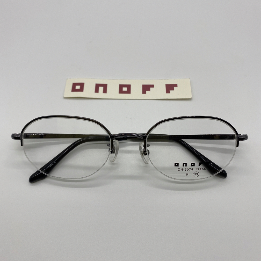 Onoff(オノフ)の鯖江のメガネフレーム ONOFF(オノフ）TITAN ON-5078 男女兼用 メンズのファッション小物(サングラス/メガネ)の商品写真