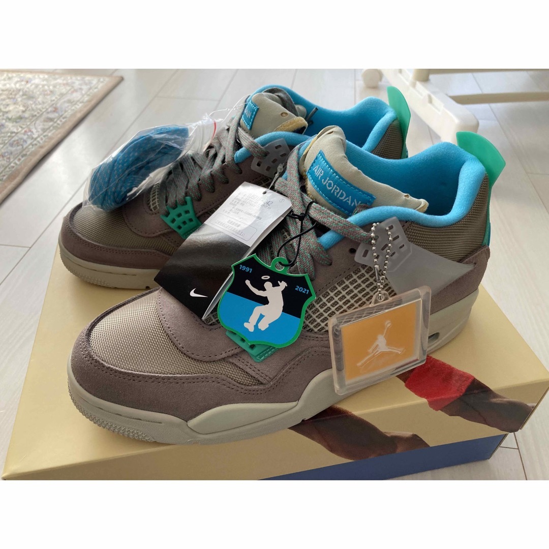 28cm UNION JORDAN ユニオン ジョーダン4 トープヘイズ www