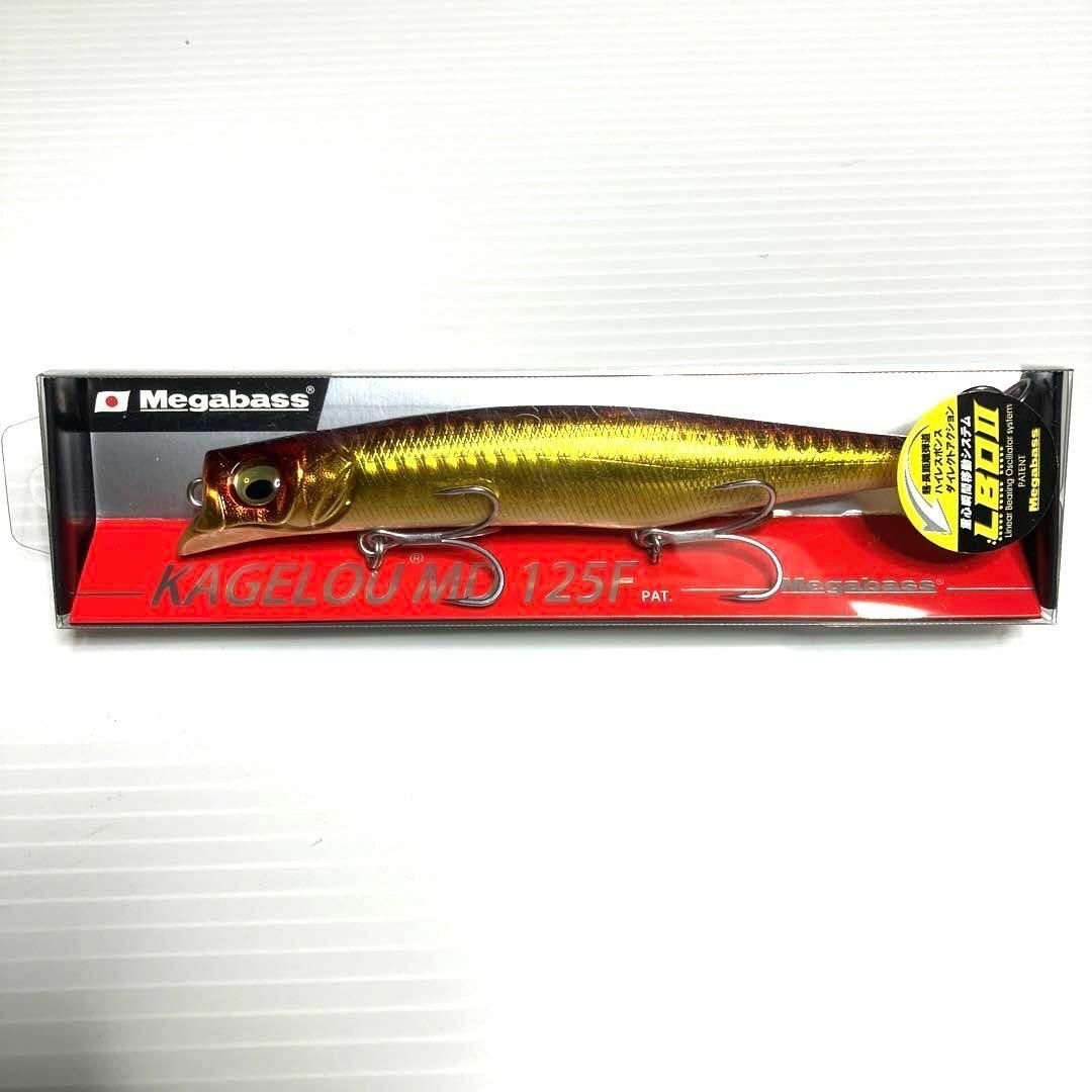 Megabass(メガバス)の★再度大巾割引★メガバス カゲロウ MD 125F GG アカキン スパークル スポーツ/アウトドアのフィッシング(ルアー用品)の商品写真