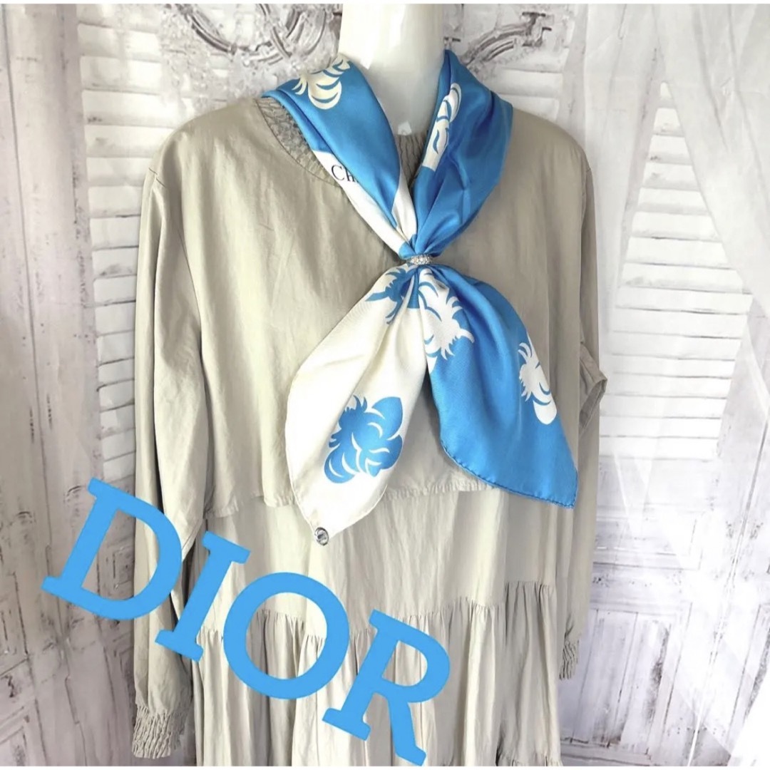 クリスチャンディオール DIOR シルクスカーフ