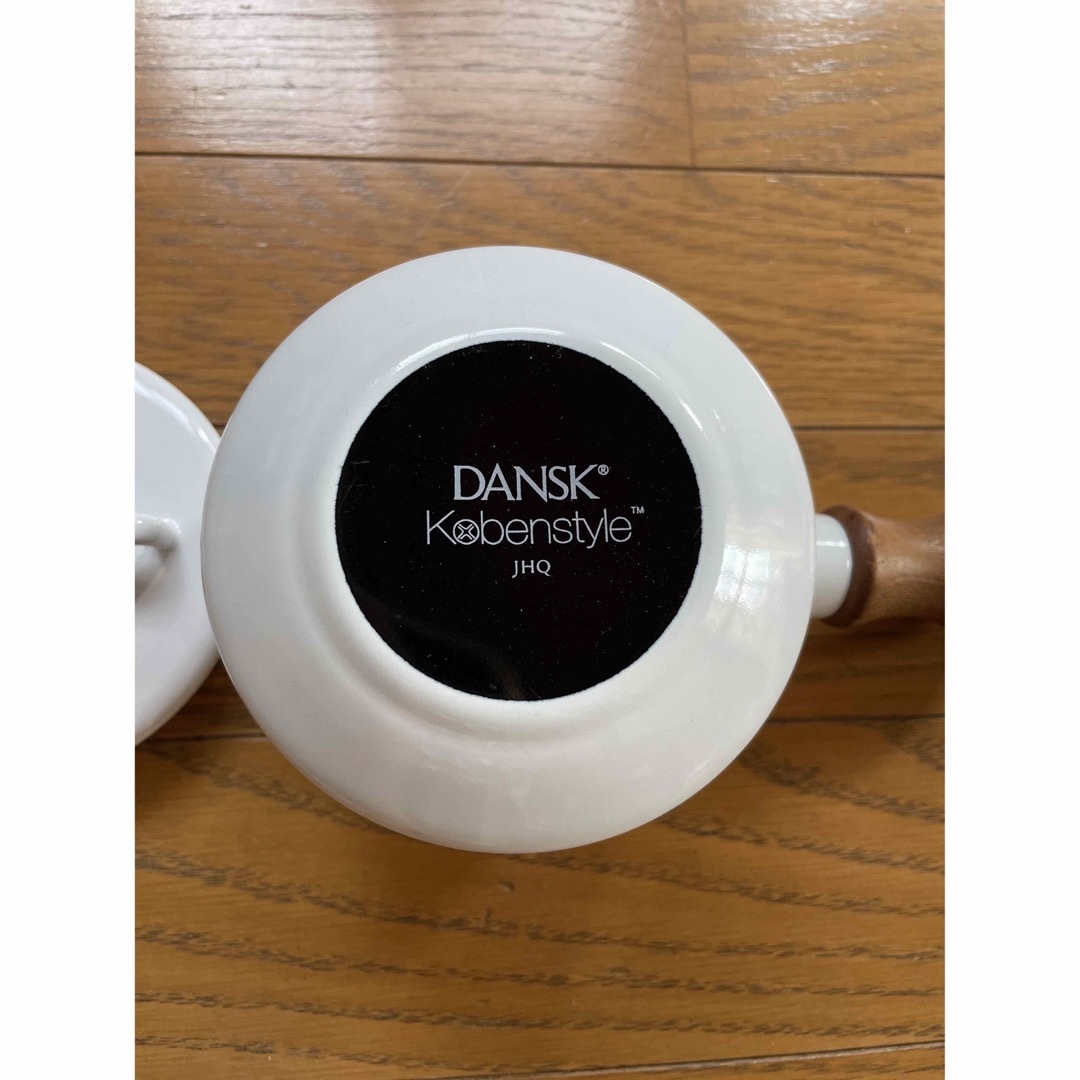 DANSK - DANSK 片手鍋 ホワイト バターウォーマー 琺瑯 廃盤の DANSK - DANSK 片手鍋 ホワイト バターウォーマー 琺瑯 廃盤の