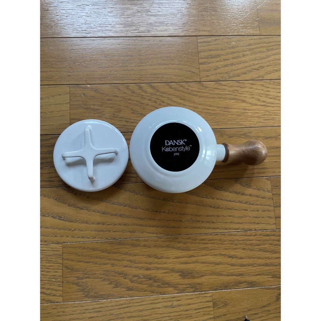 DANSK - DANSK 片手鍋 ホワイト バターウォーマー 琺瑯 廃盤の DANSK - DANSK 片手鍋 ホワイト バターウォーマー 琺瑯 廃盤の