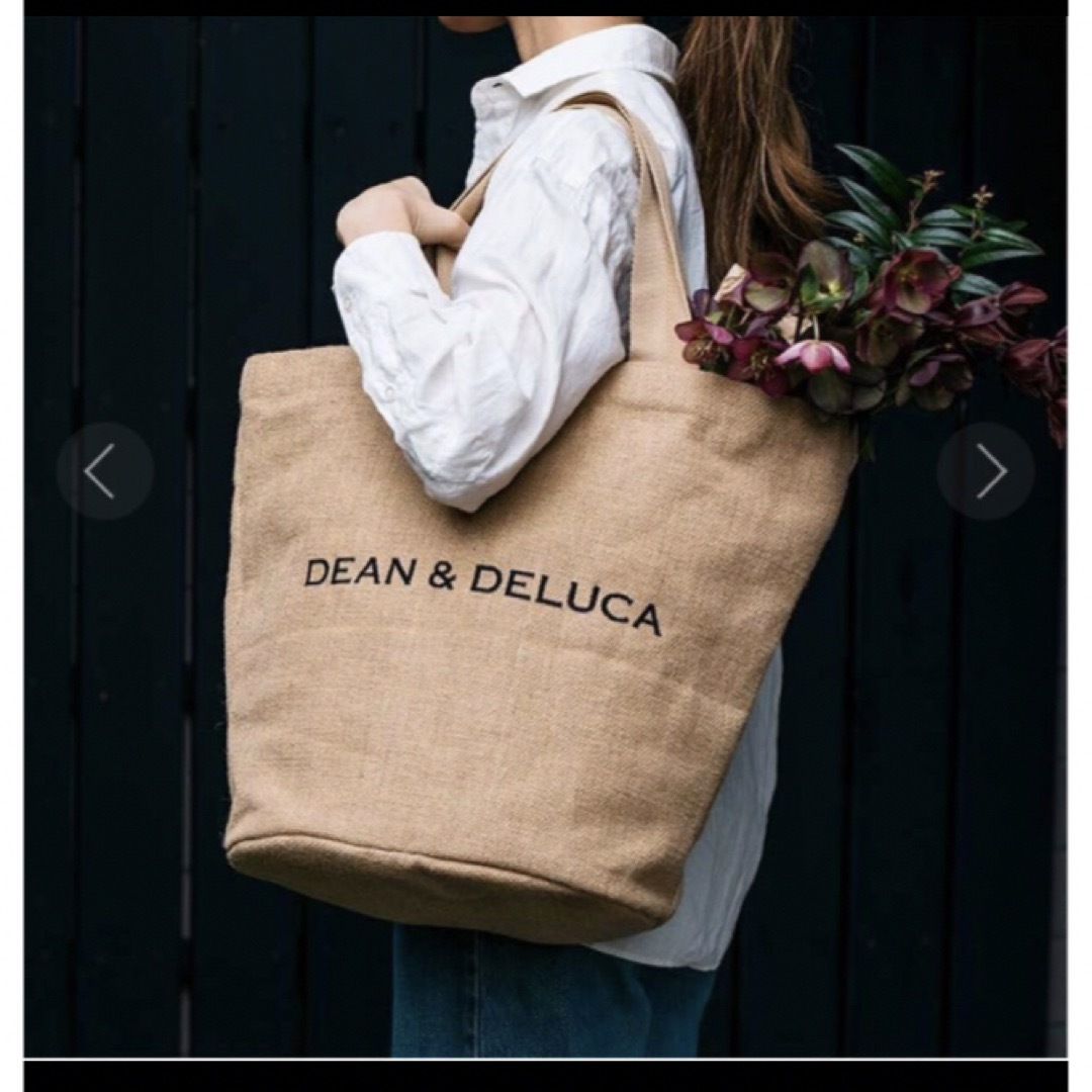 DEAN & DELUCA(ディーンアンドデルーカ)のDEAN & DELUCA　ジュートマーケットトートバッグＬサイズ レディースのバッグ(トートバッグ)の商品写真