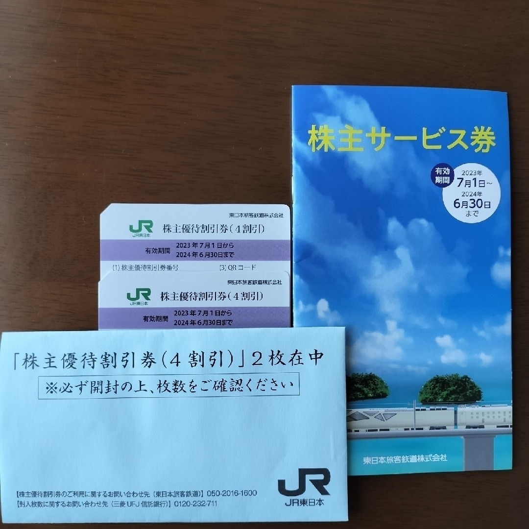 JR東日本　株主優待割引券２枚