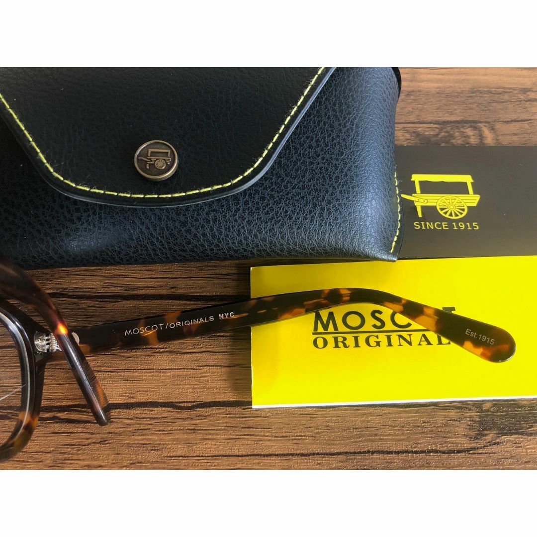 MOSCOT LEMTOSH 46 TORTOISE 度なしクリア・カラー付きの通販 by ...