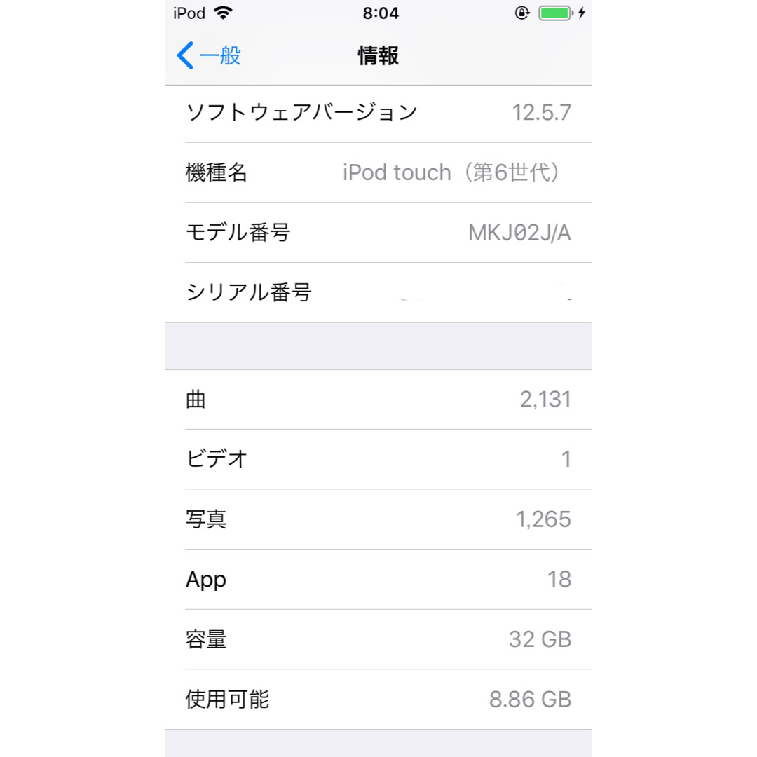 iPod touch 第六世代　32G 本体と手帳型ケース