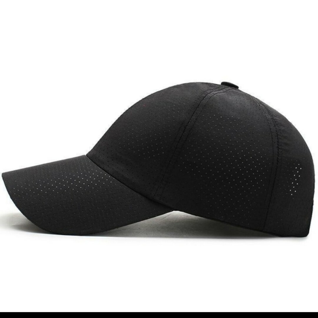 新品　夏　メッシュ　黒　キャップ　帽子　メンズ　レディース　男女兼用　スポーツ メンズの帽子(キャップ)の商品写真
