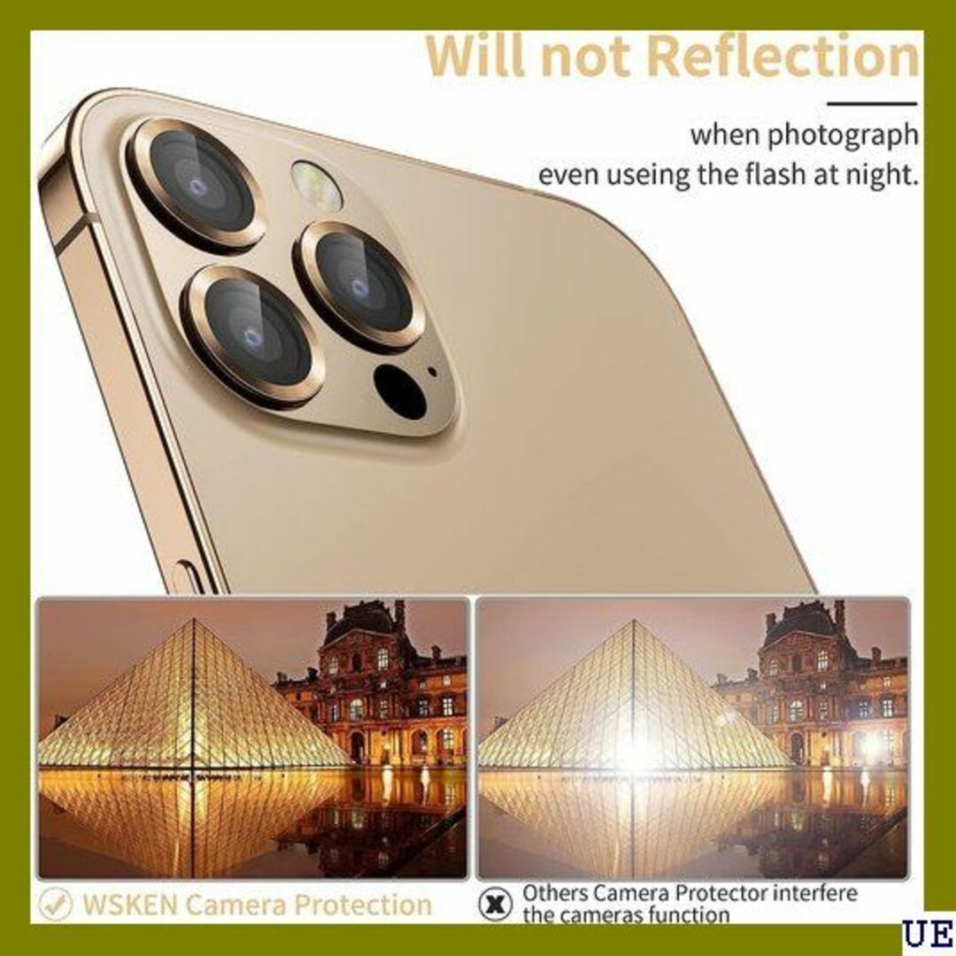 ７ WSKEN 3+1 iPhone 13 Pro Max ム ゴールド 875 スマホ/家電/カメラのスマホアクセサリー(モバイルケース/カバー)の商品写真