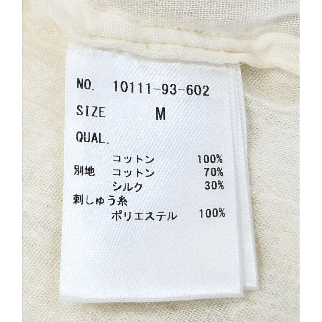 シルクステッチスタンドカラーブラウス レディース M 3