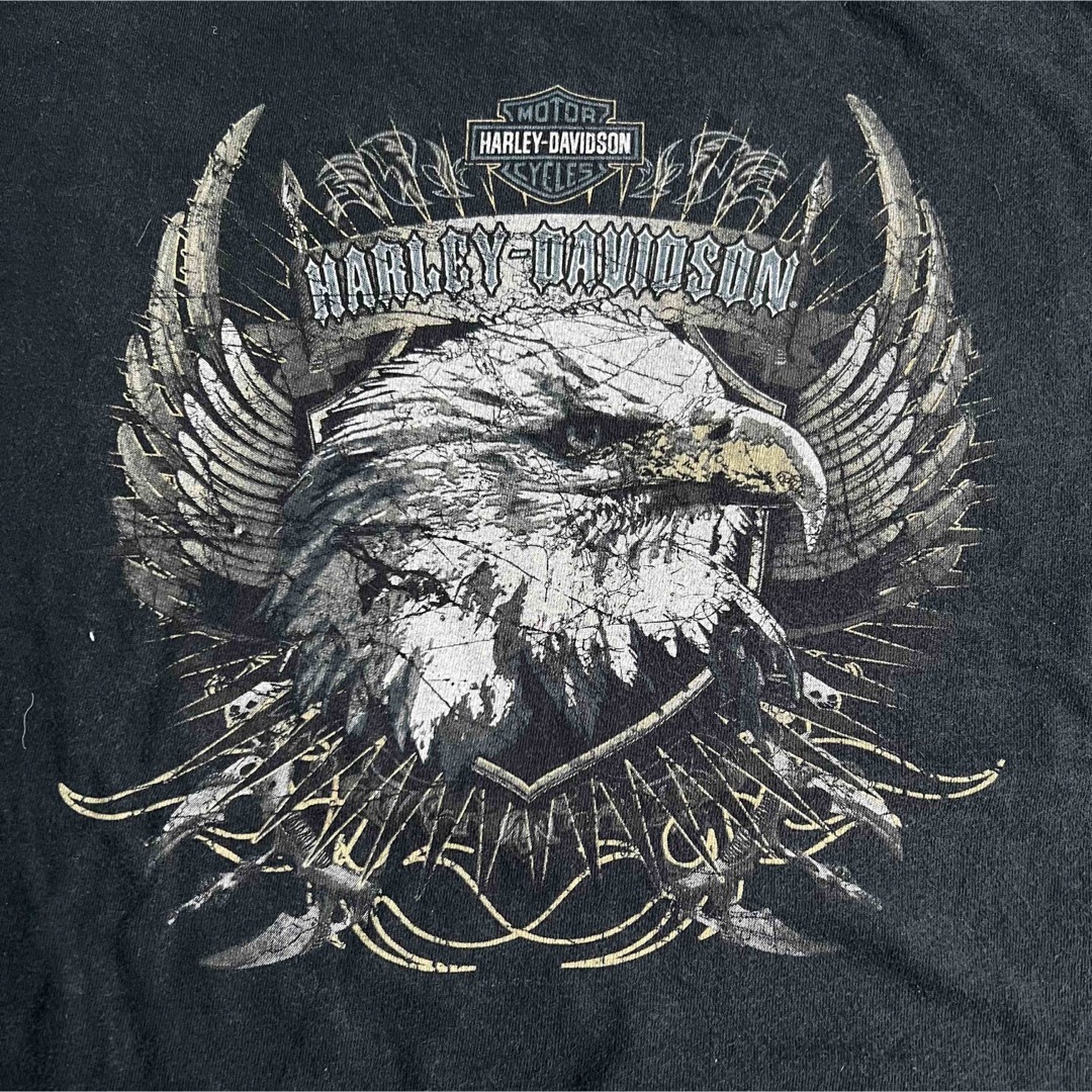 Y2K Harley Davidson”EAGLE & LOGO” Tシャツ-eastgate.mk