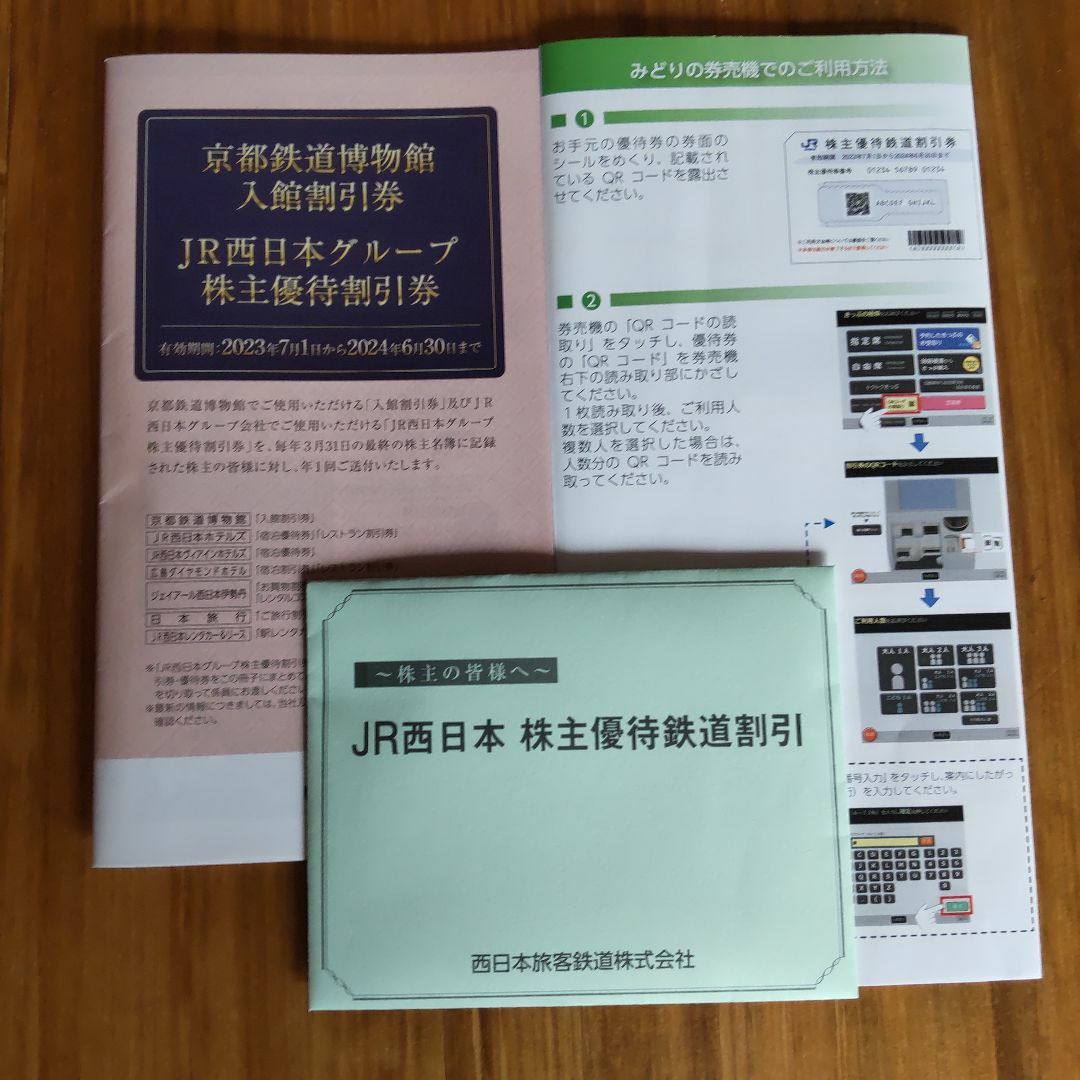 JR西日本株主優待鉄道割引　京都鉄道博物館入館割引